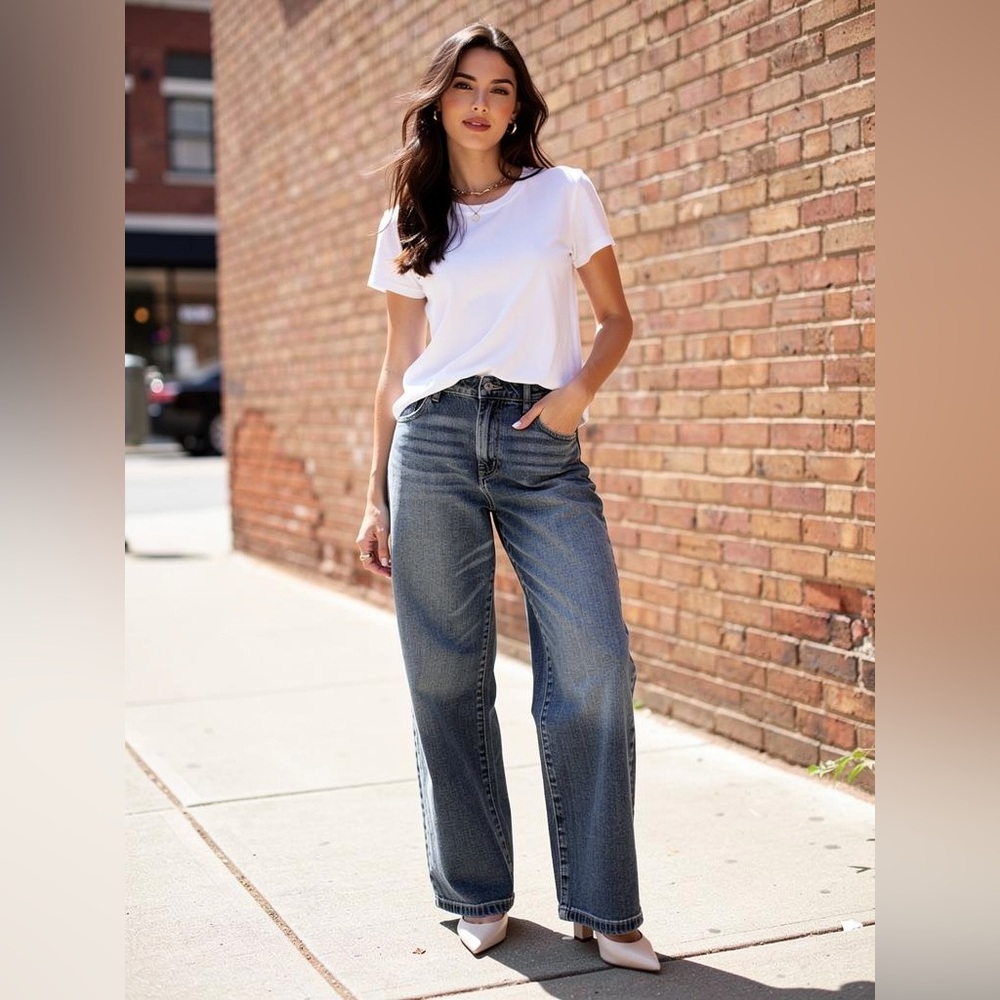 Anthropologie Pilcro And The Letterpress EM blue jean Boyfriend cotton denim 8